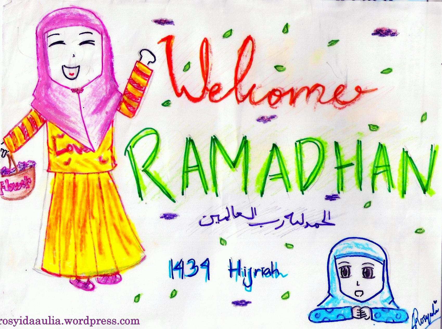Gambar Kartun Anak Ramadhan | Top Gambar